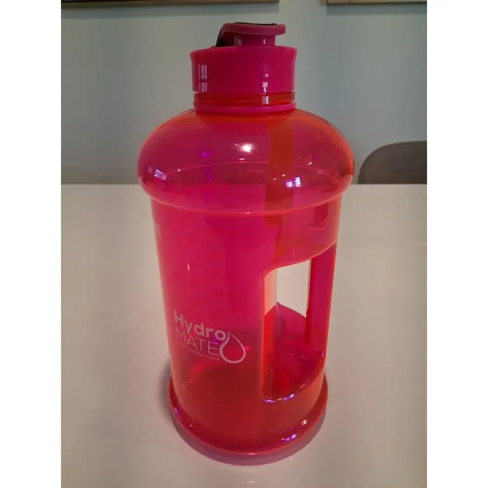 HydroMATE Pink Water Bottle 73 oz 1/2 Gallon New With Tags